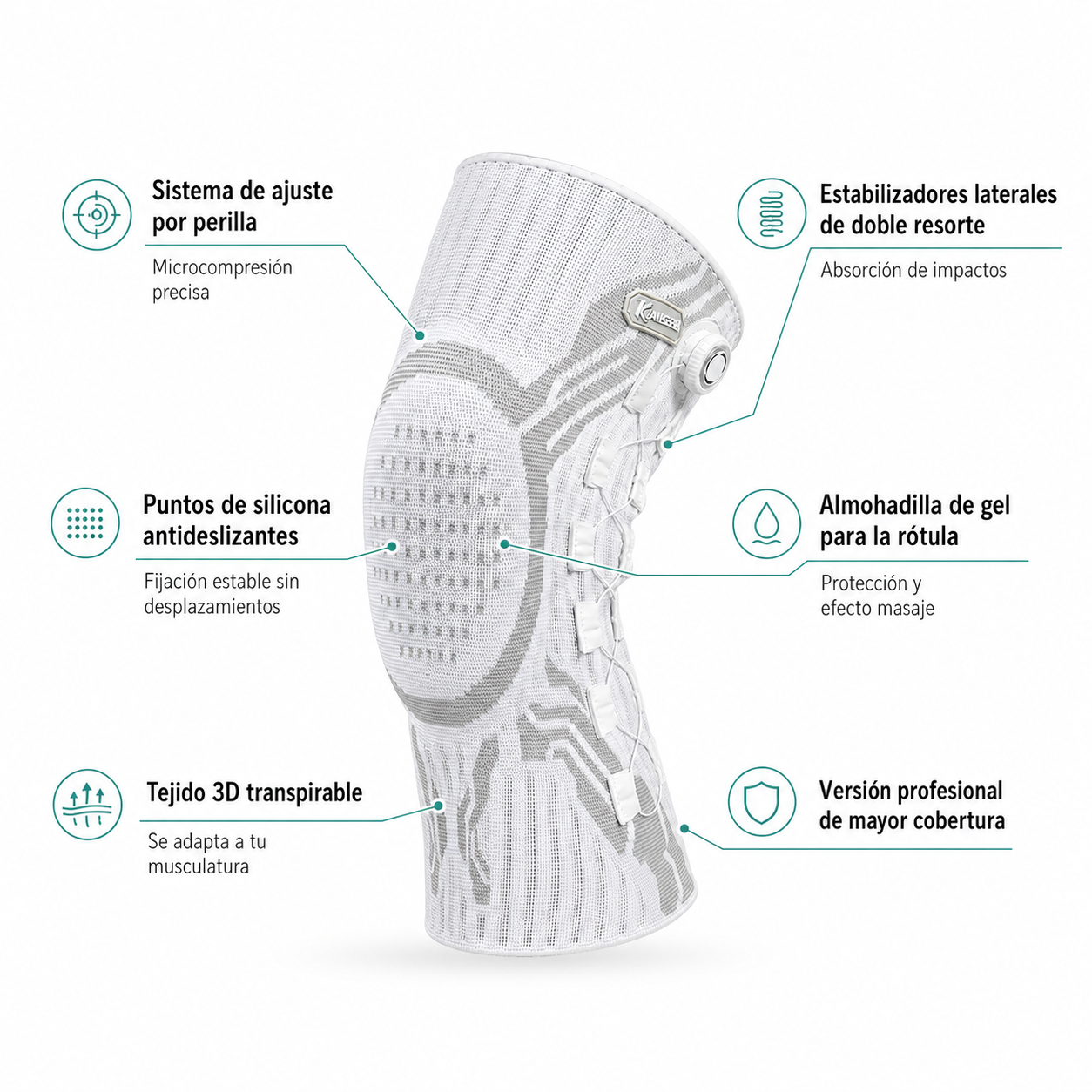 ArtiFlex - Rodillera Ajustable con Soporte Compresivo