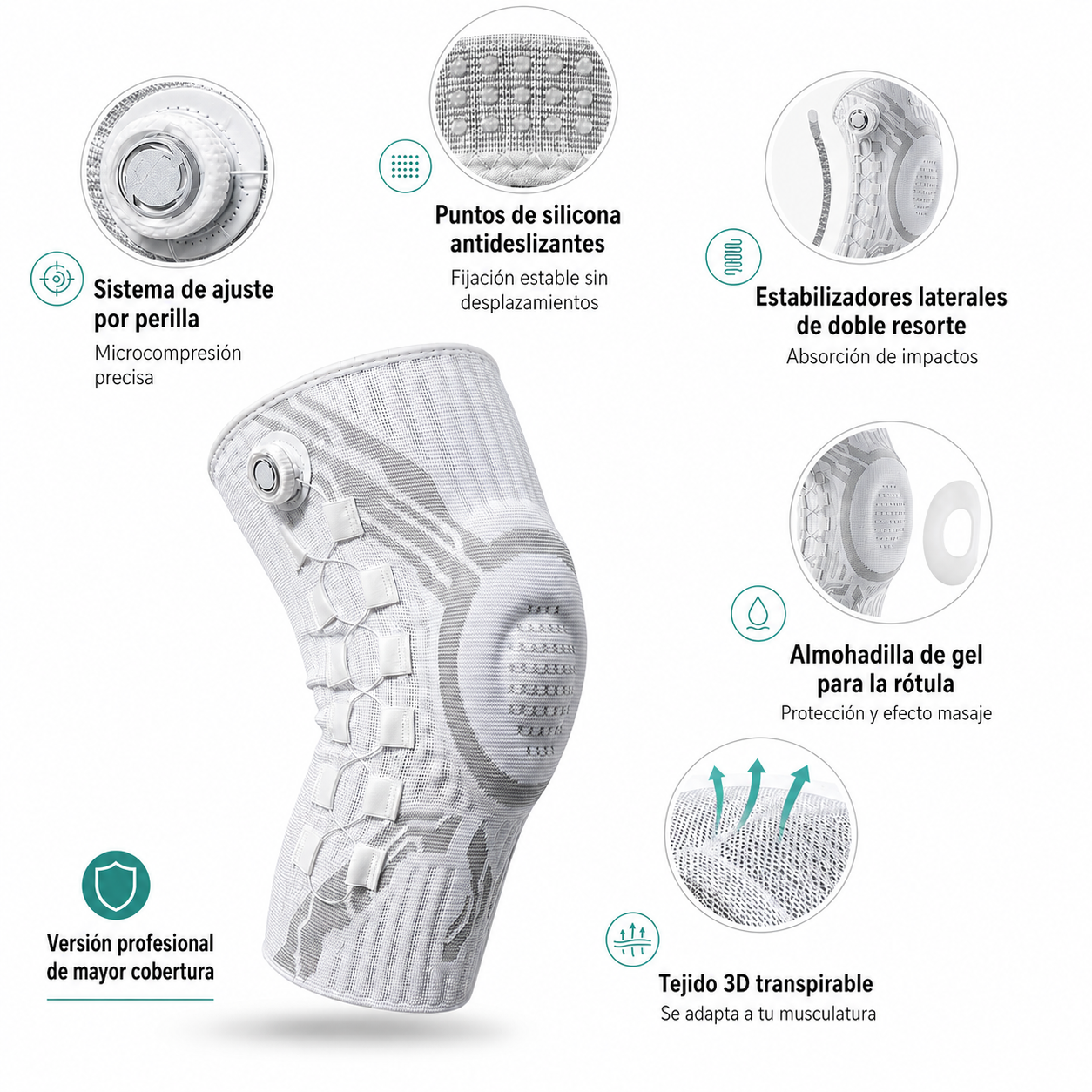 ArtiFlex - Rodillera Ajustable con Soporte Compresivo